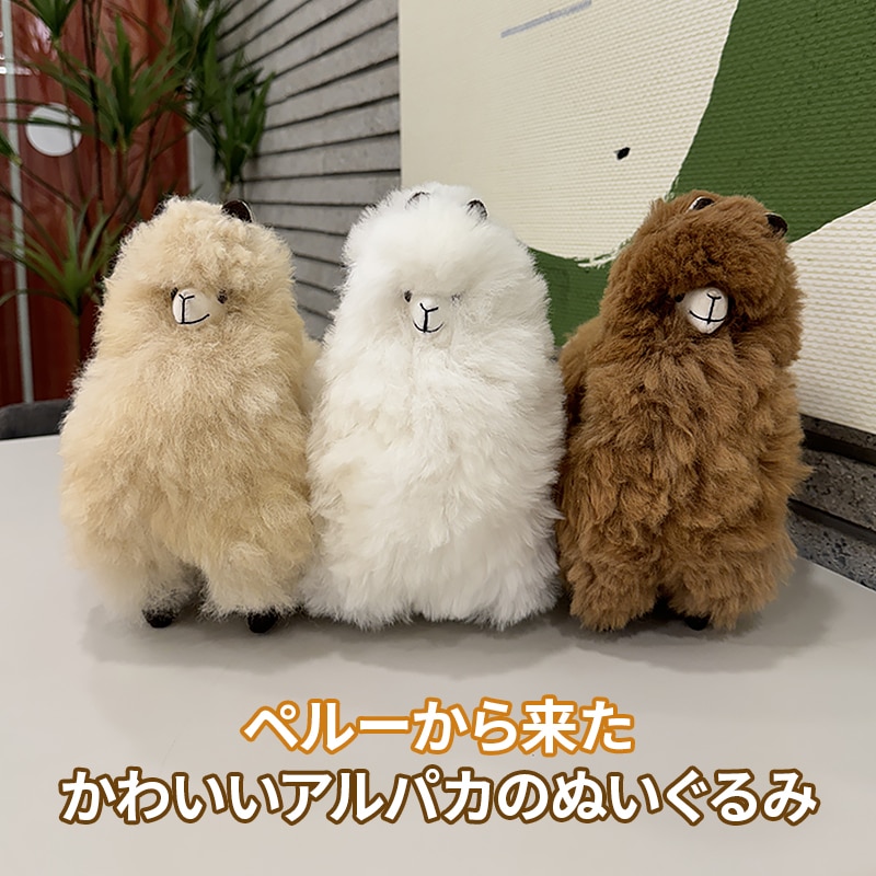 [Made in Peru][人氣賞品] アルパカのぬいぐるみ 3色 / ぬいぐるみ / 動物のぬいぐるみ / プレゼント / プレゼントのおすすめ