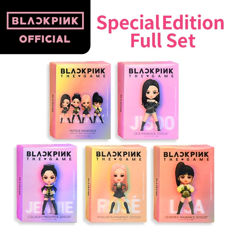 【直筆サイン当たりあり】BLACKPINK the game フェイスマスク 5種フルセット 21,600円