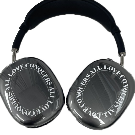 once studio [AirPodsケース] 透明 Edge Serif グラデーション シンプルな モダン グラフィック