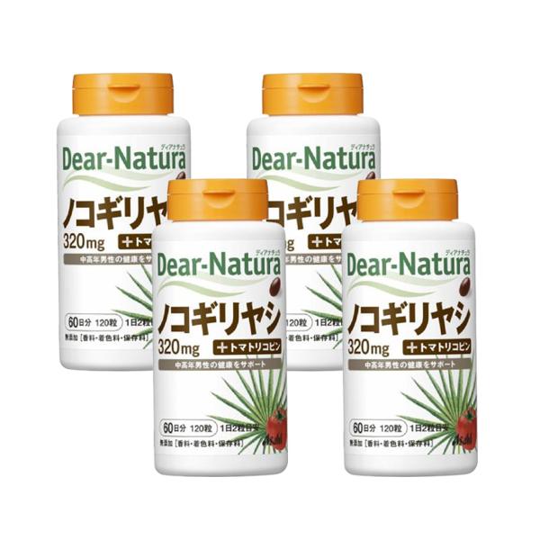 4個セット アサヒ ディアナチュラ ノコギリヤシ 60日分 120粒