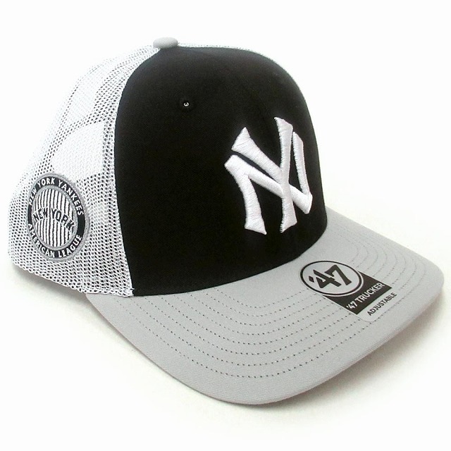 47BRAND フォーティーセブン メッシュキャップ ヤンキース クーパーズタウン サイドノート ’47 トラッカー帽子 BCPTN-SIDEN17CTP-NY11