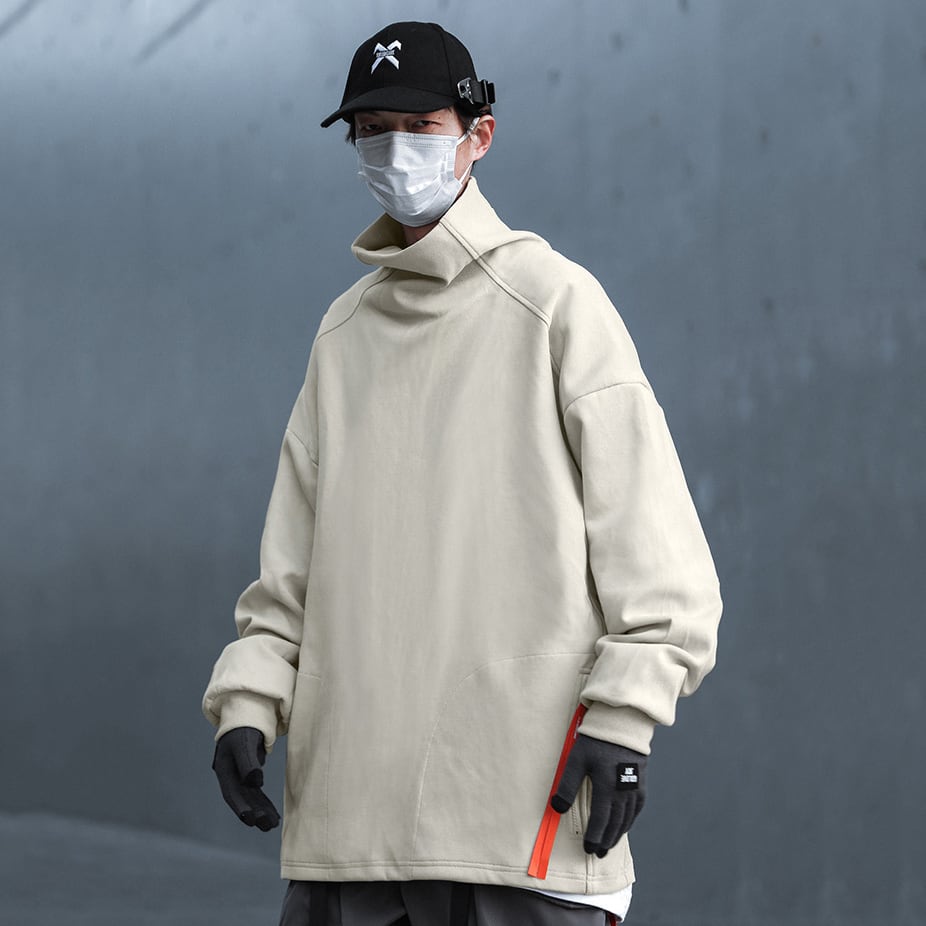 チャイナ風 コート ブラック ラテ 男女兼用 デザイン ファッション