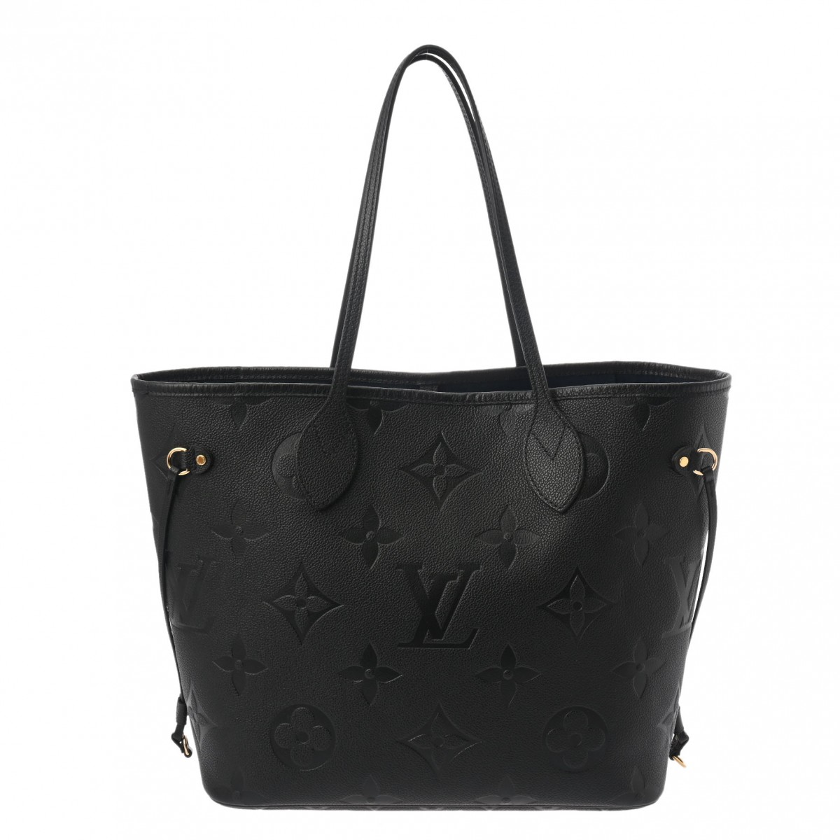 モノグラムアンプラント ネヴァーフル MM ノワール M45685 ユニセックス レザー トートバッグ Aランク 中古 銀蔵