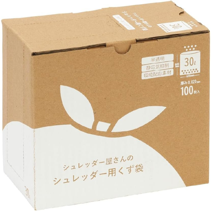 （まとめ買い）明光商会 シュレッダー屋さんシリーズ シュレッダー用くず袋 30L 100枚入 2010054 [x3]