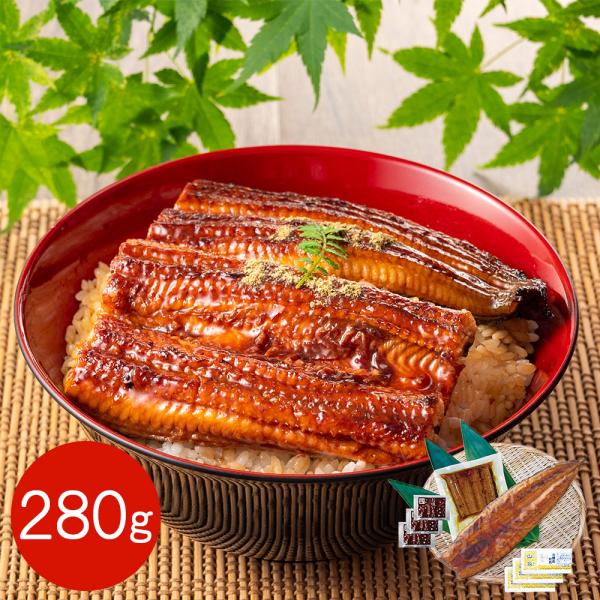 特大 鹿児島県産うなぎ蒲焼 長焼きとカットうなぎのセット 280g（長焼き 200g 1尾・カットうなぎ 80g×1パック) / 国産 鰻 ウナギ 冷凍