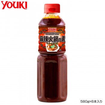 YOUKI ユウキ食品 麻辣火鍋の素 580g6本入り 212459