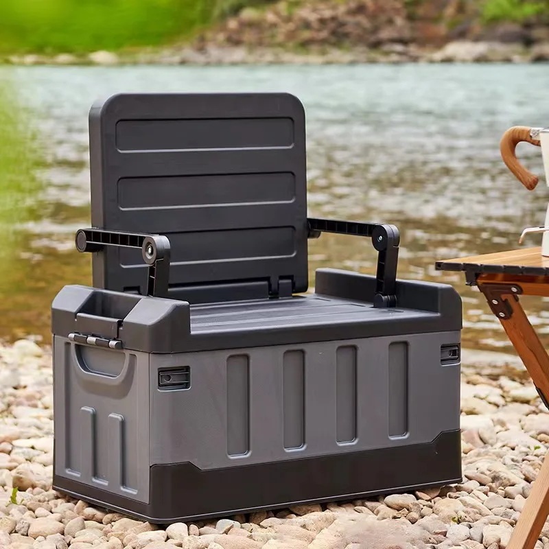 60L アウトドア 収納ボックス 折りたたみ式 収納ボックス 車中泊 キャンプ用品 カー用品 厚型 収納ボックス 輸入品