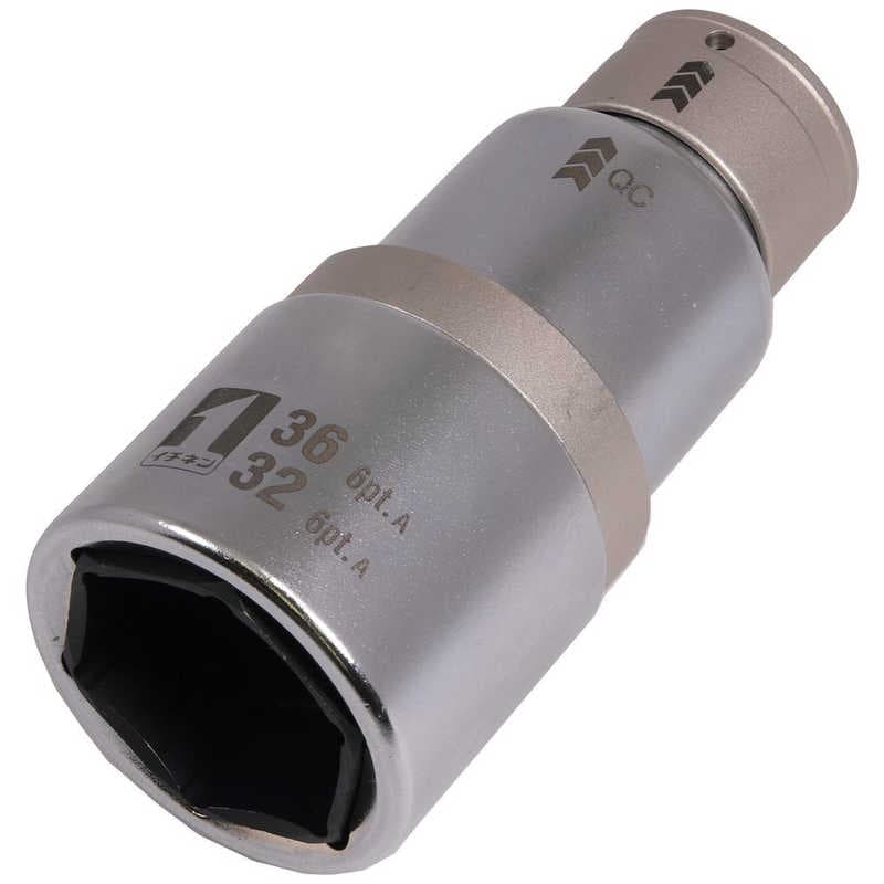 イチネンミツトモ　ミツトモQCソケットダブル32/36mm6角 　19848 5,783円