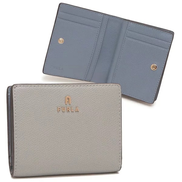 二つ折り財布 カメリア ミニ財布 グレー レディース WP00307 ARE000 4351S