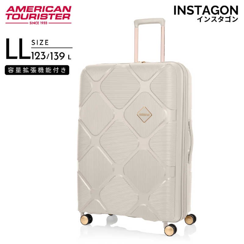 アメリカンツーリスター　拡張機能付きキャリー 超大容量 ( LLサイズ ) INSTAGON ( インスタゴン ) ［ TSAロック搭載 ］ クリーム　HJ4＊35017