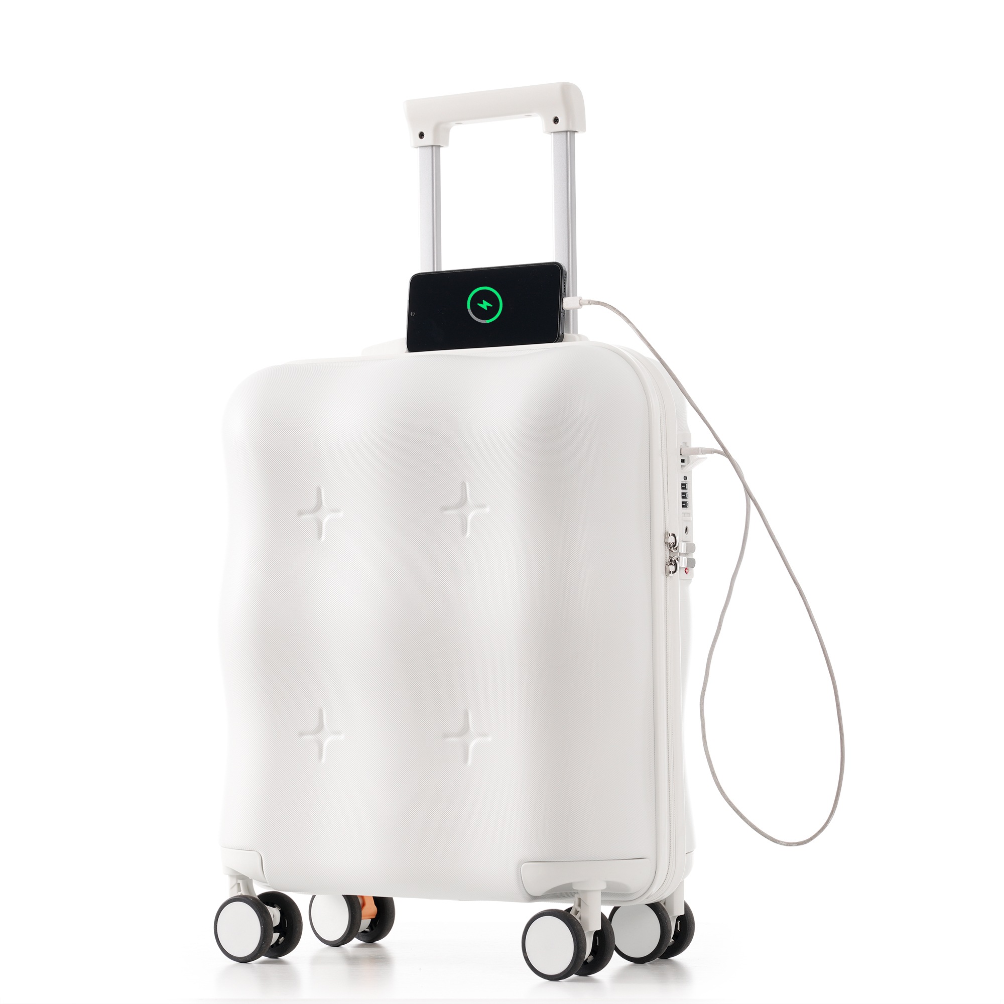 【国内発送&送·料·無·料】スーツケース小型ファスナー式キャリーバッグ超軽量軽量Sサイズ大容量ストッパー付きかわいいTSAロック搭載キャリーケースUSBポート付き