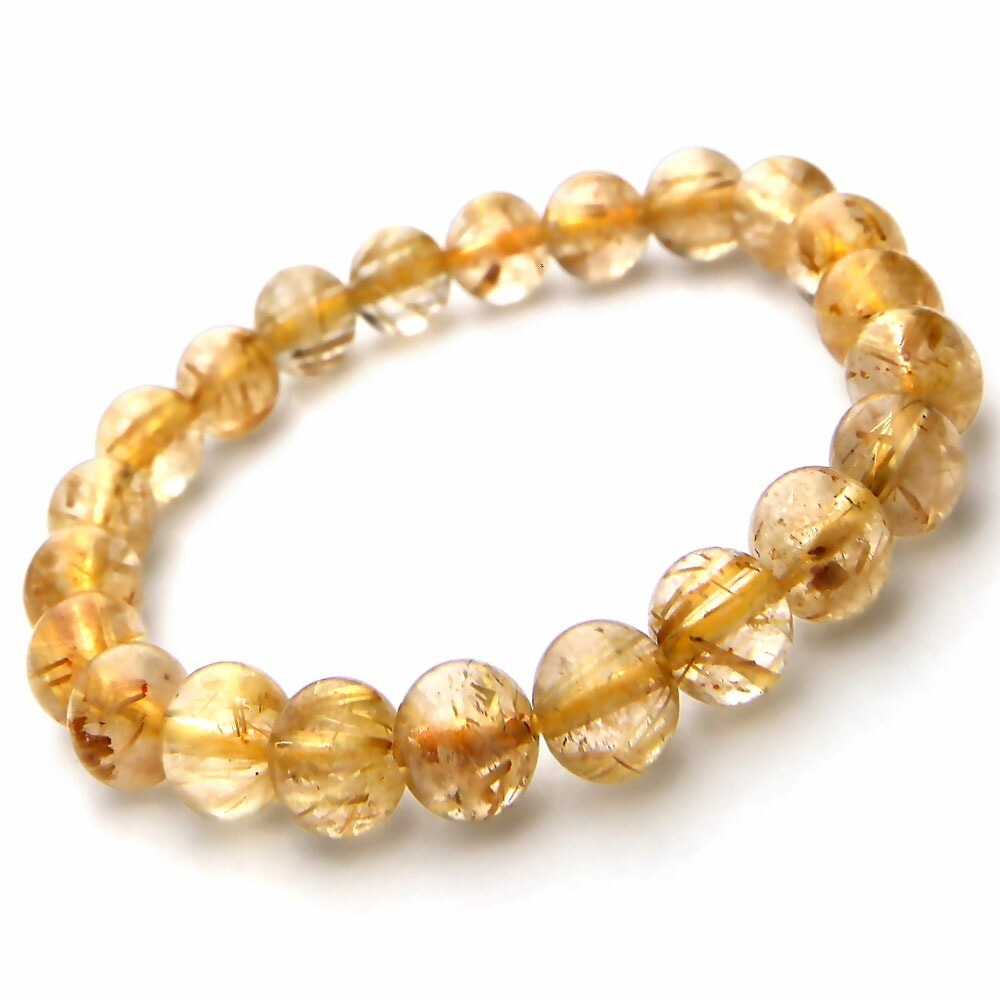 ゴールドルチルクォーツ ルチルクォーツ ブレスレット 8mm パワーストーン ブレスレット メンズ レディース 天然石 数珠 アクセサリー メンズブレスレット レディースブレスレット パワー h854
