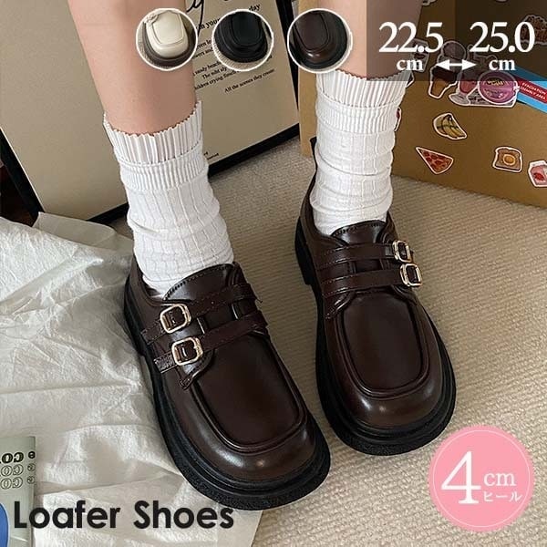 ビットローファー 学生 大人 シューズ レディース ローヒール おしゃれ 厚底 黒 マニッシュ 可愛い 春秋 フェイクレザー 合成皮革靴 レトロ ファッション 大きいサイズ 小さいサイズ カジュアル今