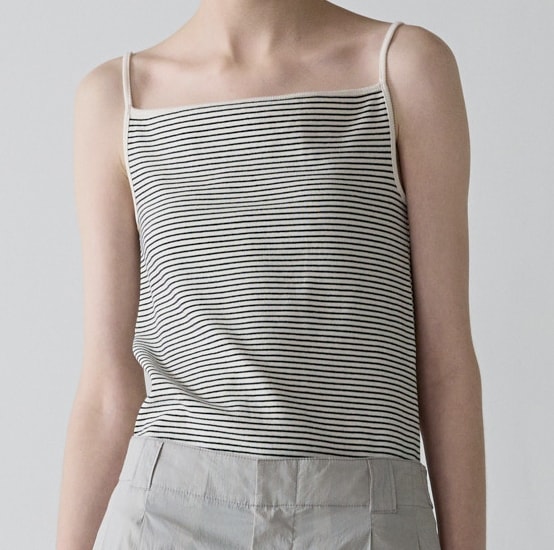 ファサードパターン Stripe Sqaure Sleeveless Ivory 8,084円