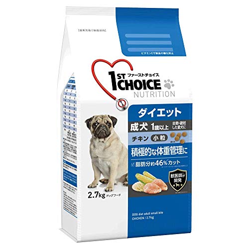 ファーストチョイス ドッグフード 成犬 1歳以上 ダイエット 去勢・避妊した愛犬 小粒 チキン 2.7キログラム (x 1)