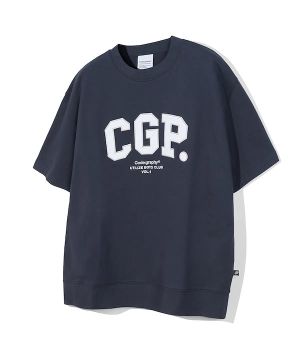 Tシャツ・カットソー Code graphy Synthetic fiber color sports crew neck 5SH044 Qoo10 CODE GRAPHY CGP Crew Neck ロゴ 半袖