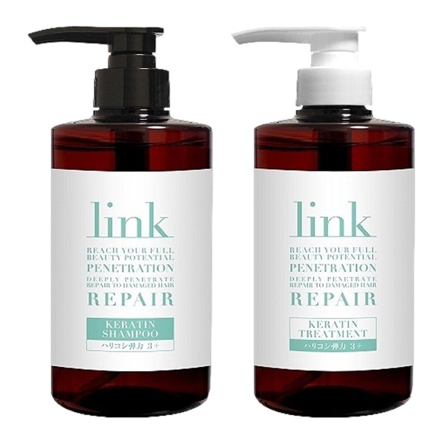 リンク ケラチンシャンプー +トリートメント セット 500ml+500g 【公式