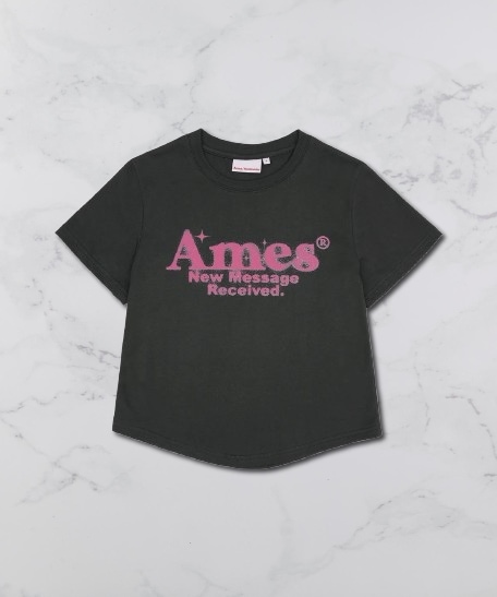 無料配送 ◆AMES-WORLDWIDE◆ ROUND HEM CROP TEE MUSINSA | AMES-WORLDWIDE ROUND HEM CROP TEE CHARCOAL