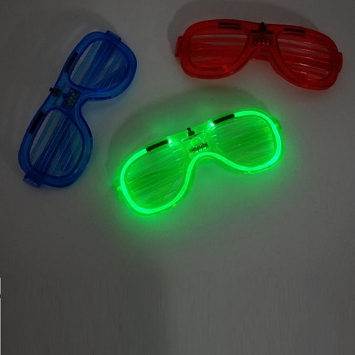 LEDダンシングパーティーメガネx 12個面白いパーティー用品グループプレゼント誕生日こどもの日クリスマスキャンプ屋外プレイ