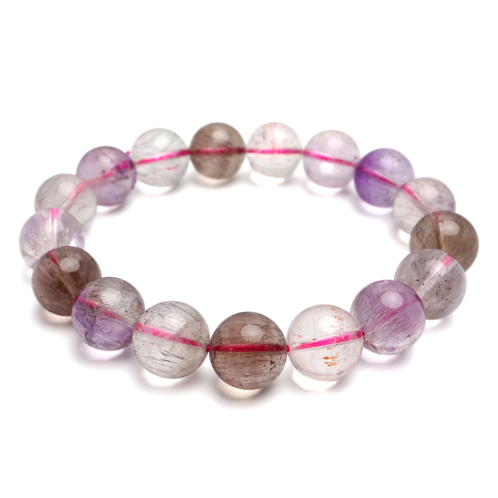 天然スーパーセブンブレスレット 12mm [b886-12mm]