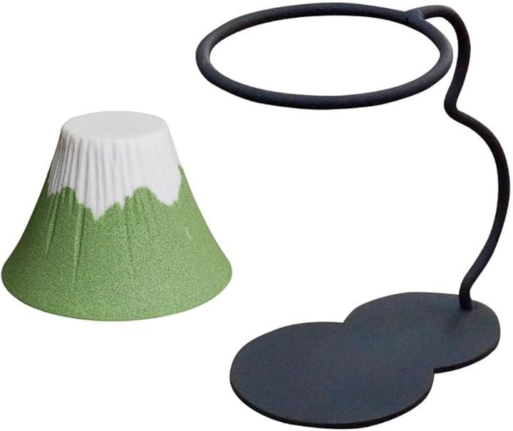 COFIL fuji コーヒー ドリッパー フィルター 陶器 オリジナル スタンド付き 波佐見焼 コーヒーフィルター ペーパーレス ドリップ コフィル(グリーン)