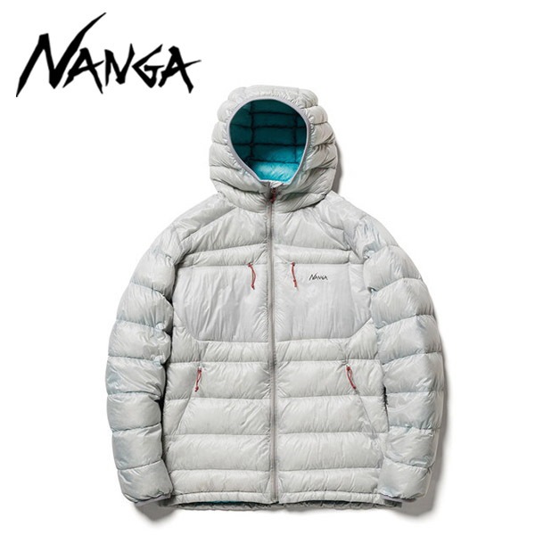 ナンガ ミニマリズムダウン ジップフーディー MINIMARHYTHM DOWN ZIP HOODIE L.GRYxTQS M ND2241-1A033 N12MLTF4