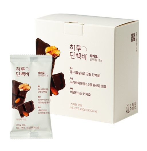 プロテイン精米所一日タンパクバーカカオ45g x 10個