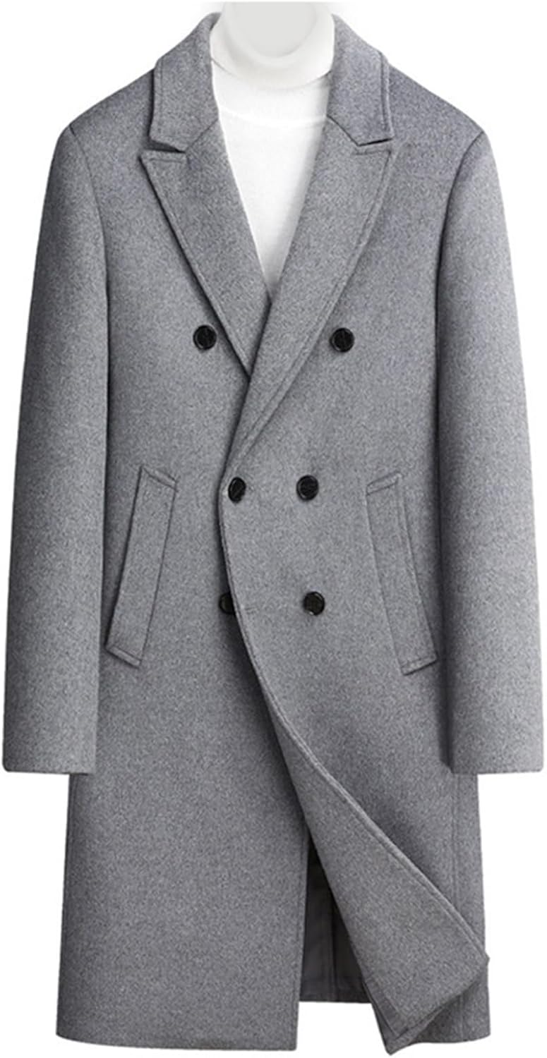 チェスターコート ウールコート テーラード メンズ 冬 温かい 防風 防寒 アウター ロング丈 ダブルブレスト 大きいサイズ シルエット スタイリッシュ トレンチコート フォーマル カジュアル 仕事