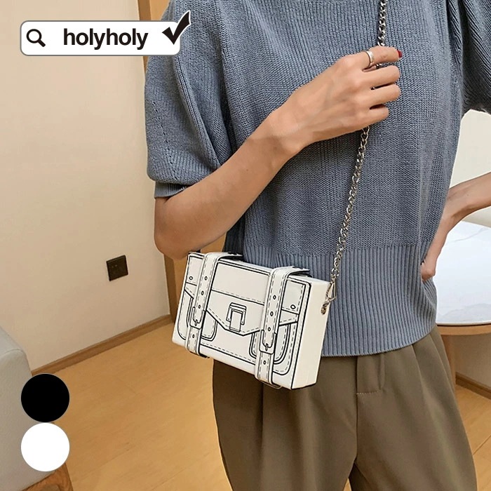 2COLOR立体 プリントデザイン 日本未発売 チェーン 最安挑戦 ショルダーバッグ ショルダーバッグバッグ かばん