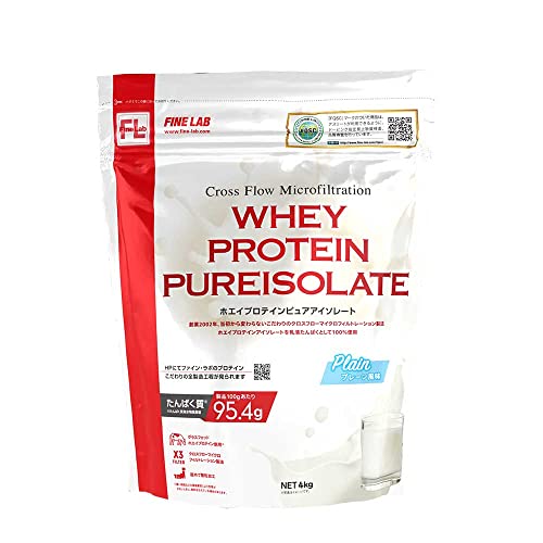 ファインラボ ホエイプロテインピュアアイソレート 4kg プレーン風味