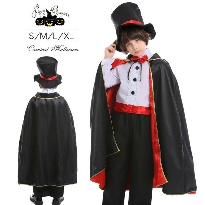 短纳期ハロウィン 仮装 子供 男子 道化師 魔法師 ドラキュラ ヴァンパイア コスプレ ハロウィン コスチューム 悪魔 ハロウィン衣装 仮装 コスプレ新品 二次会 仮装 発表会 ステージ衣装 童話