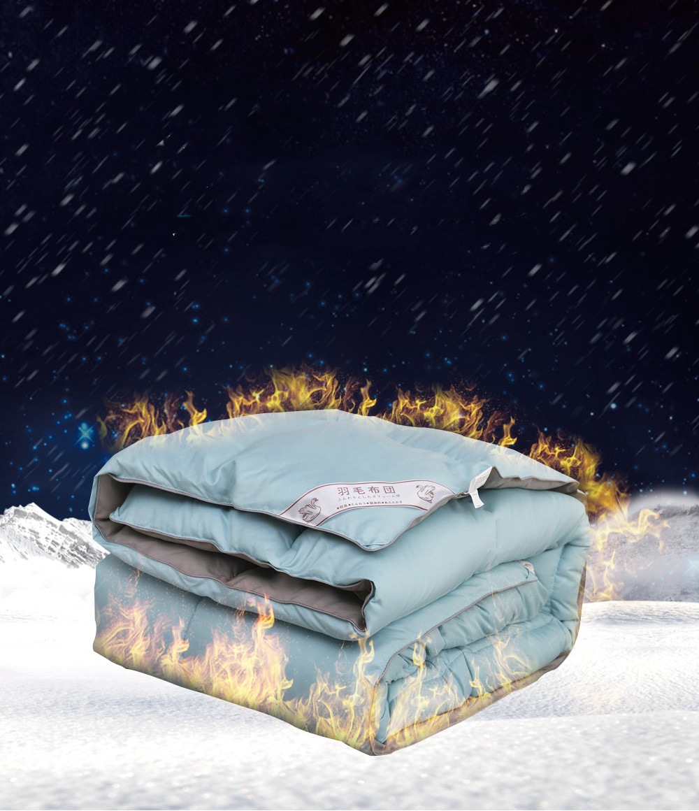 羽毛掛布団　秋冬掛布団 両面使用羽毛掛布団 ふんわり暖か掛け布団 寝具 ベット用品 布団 両面布団　選べる6色　4サイズ羽毛布団