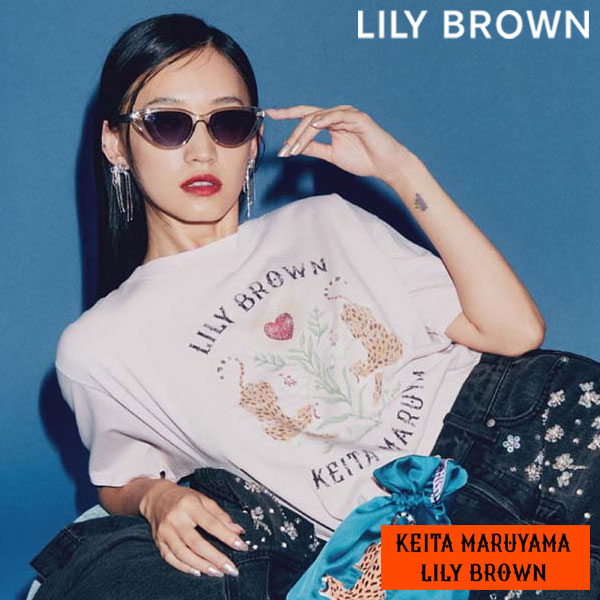 【SALE40%OFF】【即納】リリーブラウン LILY BROWN トップス 【LILY BROWN×KEITA MARUYAMA】グラフィックTシャツ lwct244160