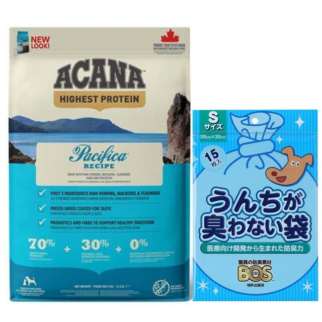 【正規品】アカナ パシフィカドッグレシピ 6kg 【プレゼント BOSうんちが臭わない袋付】