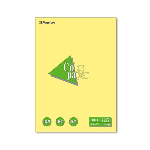 (まとめ) 長門屋商店 Color Paper B5 厚口 クリーム ナ-4303 1冊(100枚) (×30セット)