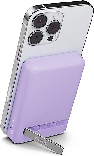 【VGP金賞受賞】Belkin MagSafe対応 ワイヤレス モバイルバッテリー 5000mAh(7.5W) i Phone 15 / 14 / 13 / 12 シリーズ対応 パススルー充電対応 P