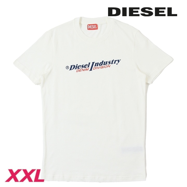 半袖Tシャツ カットソー メンズ T-DIEGOR-IND ウォッシュ加工 エンボスロゴプリント die-m-t-f4-413