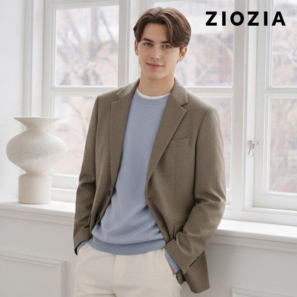 [] メランジベージュカジュアルセットアップジャケット S (AAD4KG1603_BE)