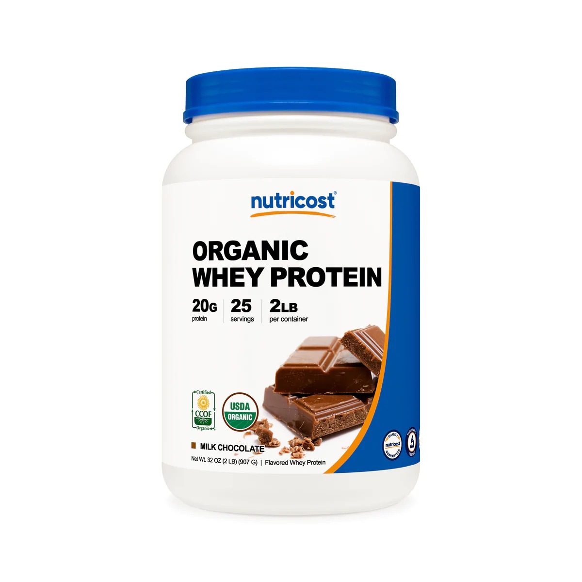 [USA] Nutricost ニュートリコスト Whey Protein Powder Chocolate (Organic) (2 LB)