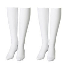 エロかっこいい歌姫愛用！ボンボラン段階圧縮ハイソックス 白２足組smtb-s