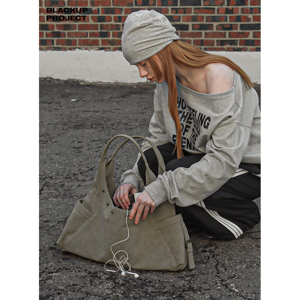 ブラックアップ [春新品] [MADE] Arsèneウォッシュレザーショルダーバッグ