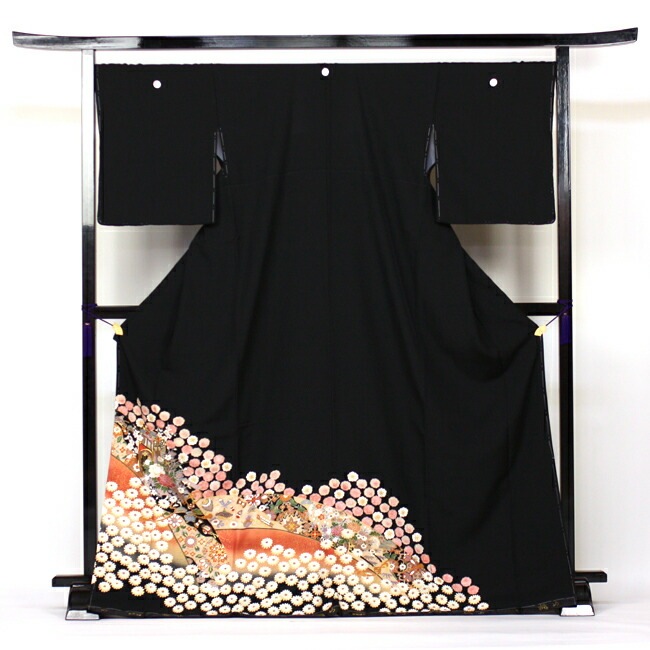 レンタル 留袖 レンタル 往復送料無料 着物 黒留 正絹 黒留袖 19点フルコーディネートセット 結婚式