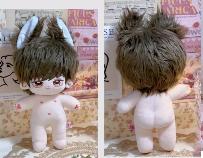20cm 無属性ぬいぐるみ コットン ドール 棉花娃娃 本体 人形 スケルトン有 本体のみ 愛とプロデューサー ハク