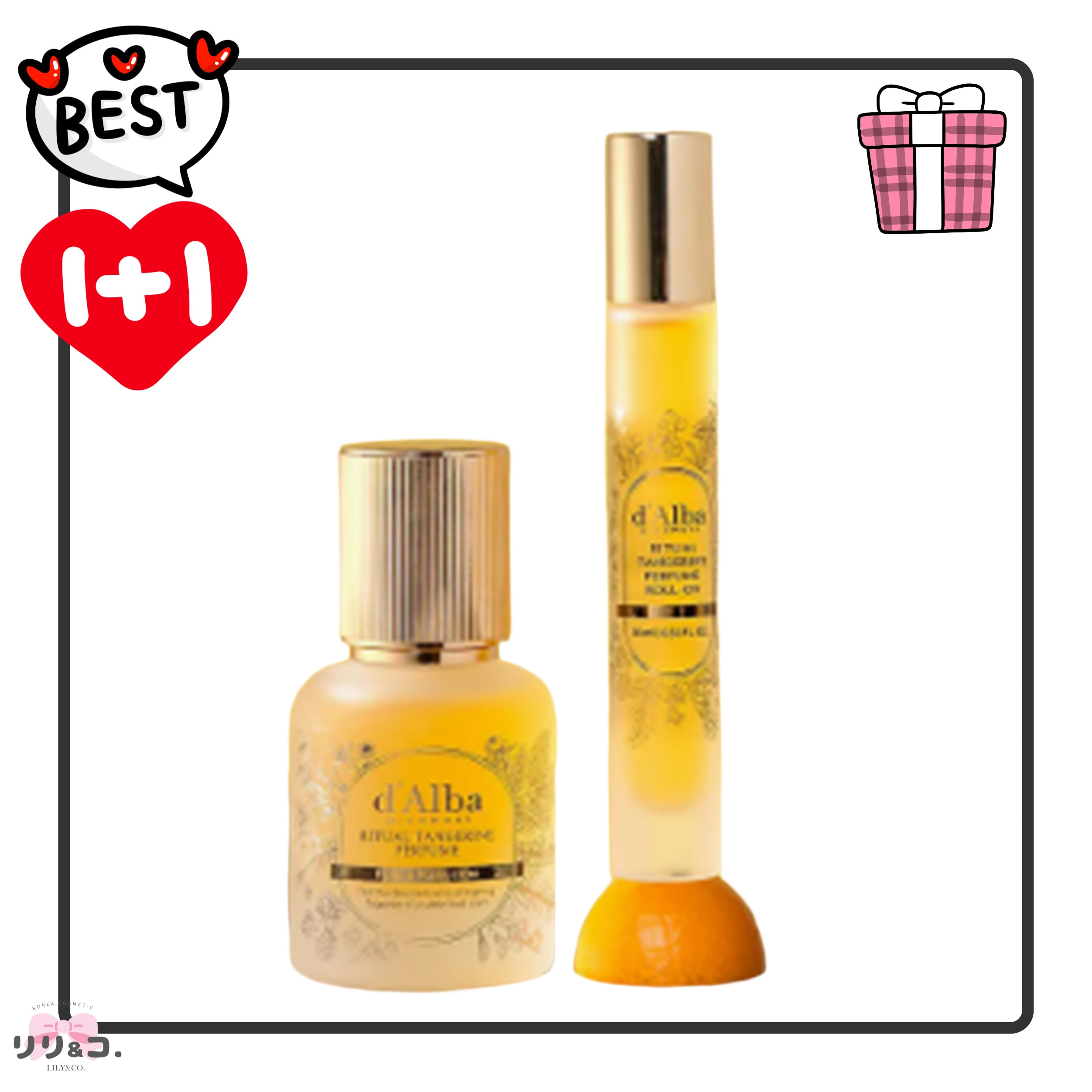 [韓国SNS話題] リチュアル タンジェリン パフューム アロマティック シトラス フローラル 30ml+ ロールオン 10ml （持ち運び用）香水セット売り手のおすすめ ヴィーガン 香水 レディース