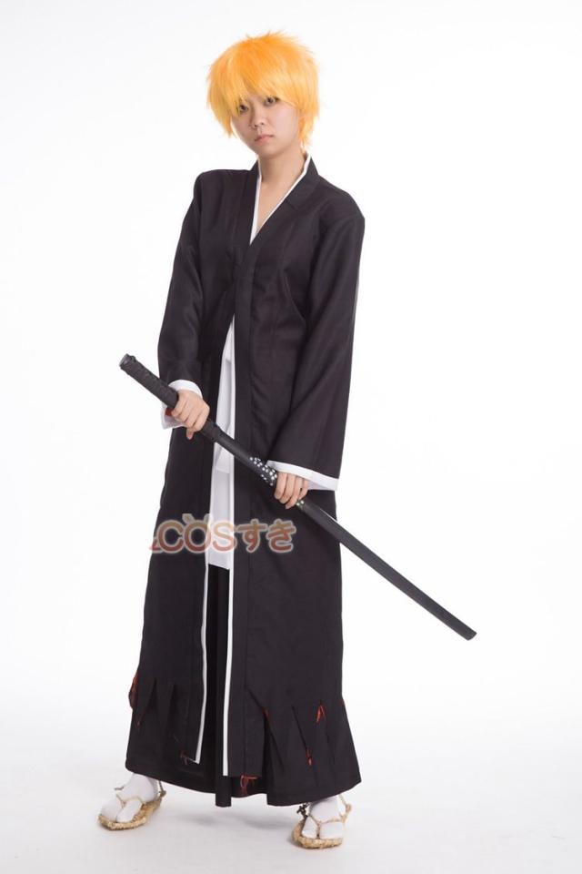 BLEACH 黒　マント 黒崎一護 衣装 コスプレ衣装 高品質 新品 Cosplay アニメ