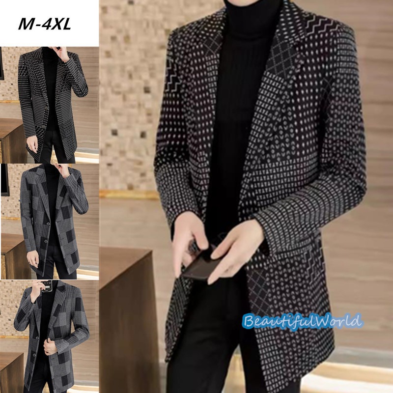 チェスターコート メンズ ミドルコート ロングコート ビジネスコートチェック柄 冬服アウター 紳士服 防寒 保温 秋冬 暖かい冬物 カジュアルN41