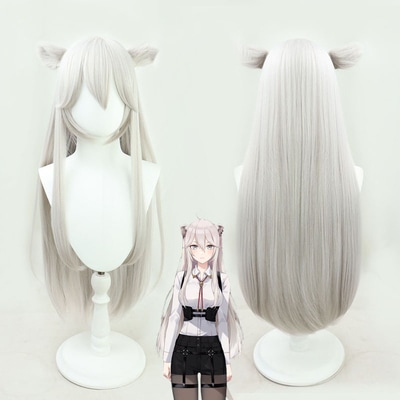 獅白ぼたん ししろ ぼたん コスプレウィッグ ネット付き 人工髪