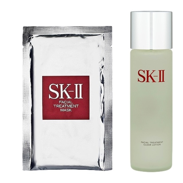 エスケーツー（SK-II／SK2） ピテラベーシックケア 2点セット/FTマスク 1枚 ＋ FTクリア ローション 230ml