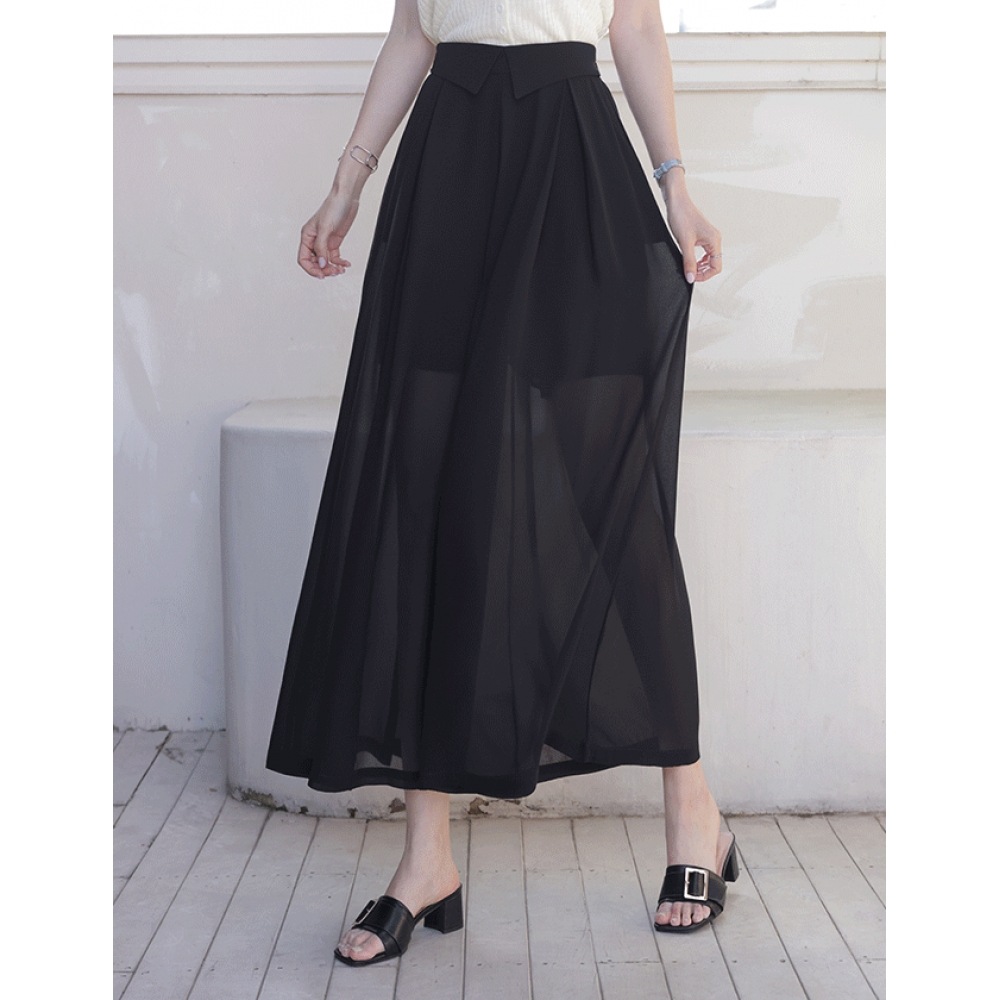 クリック＆ファニー ラブリーガーデン シースルースカートパンツ