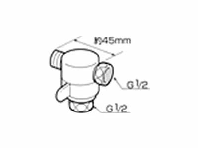 食器洗い機設置用 分岐水栓 CB-K6【送料無料】